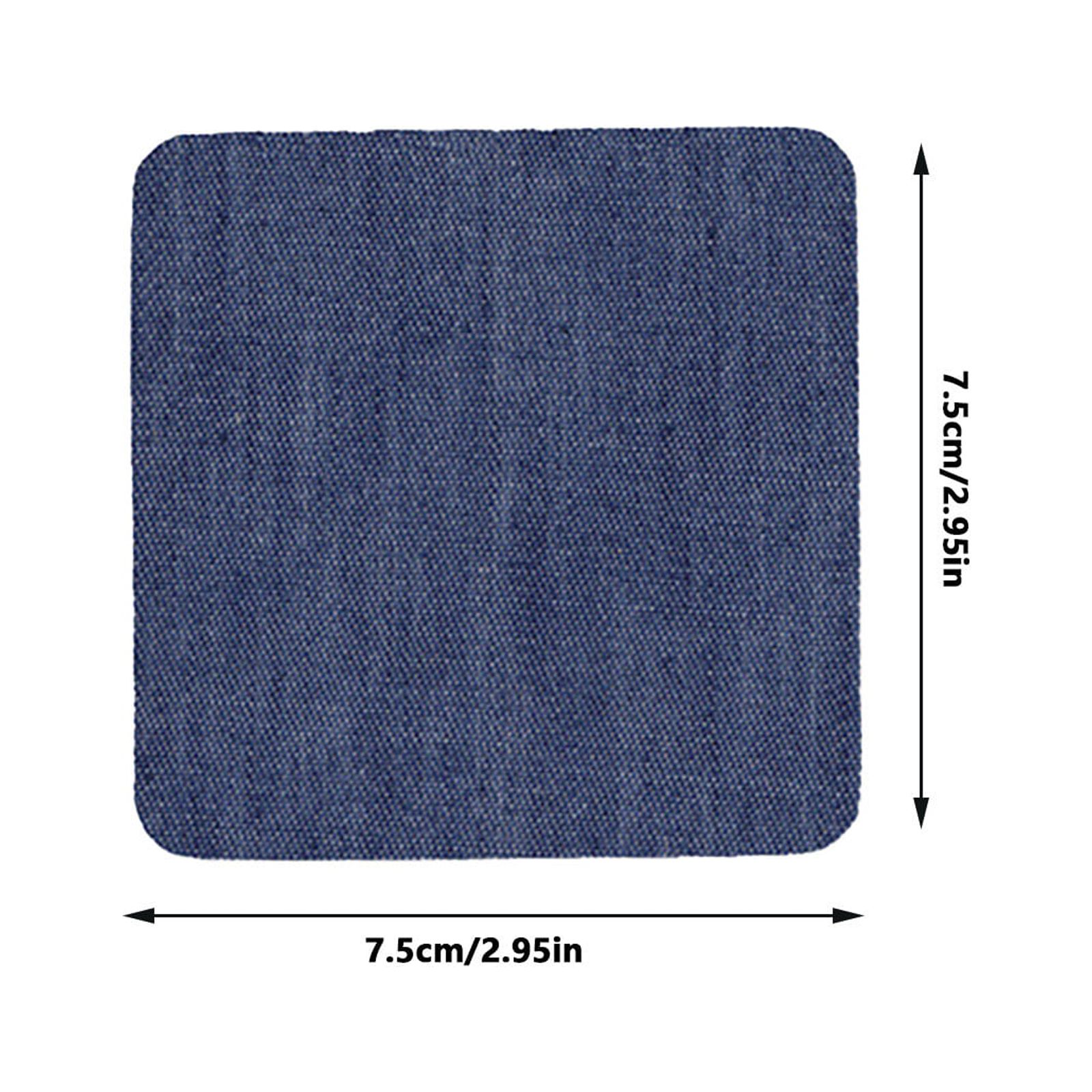 Fdelink Jeans Patch Denim Iron on Jean Patches Inside & Outside Strongest  Glue Assorted Shades of Blue Repair Decorating 2.75 Inch
